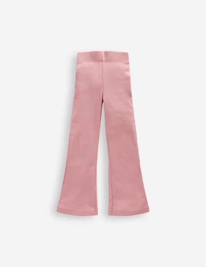 Ribbed Flared Leggings Vintage Pink
