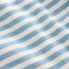 Ribbed Lace Trim Tank Glacier Blue Stripe