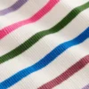 Ribbed Lace Trim Tank Multi Stripe