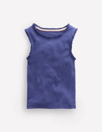 Ribbed Lace Trim Tank Starboard