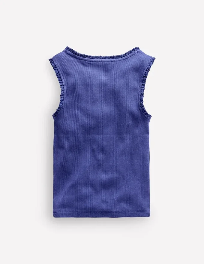 Ribbed Lace Trim Tank Starboard