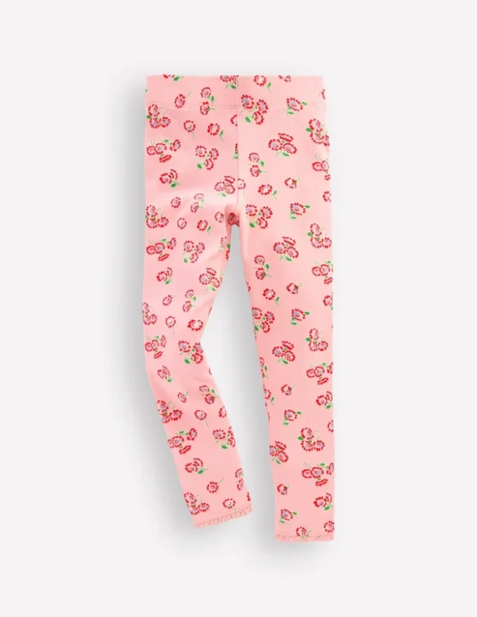 Ribbed Leggings Chalk Pink Daisy