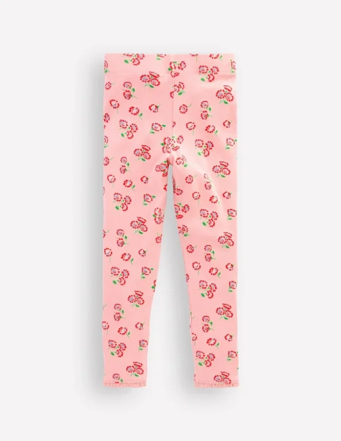 Ribbed Leggings Chalk Pink Daisy
