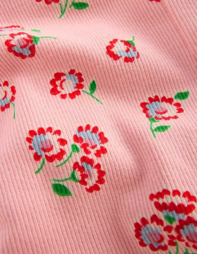 Ribbed Leggings Chalk Pink Daisy