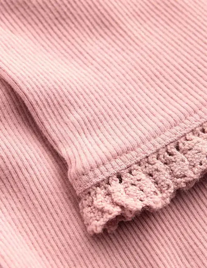 Ribbed Leggings Vintage Pink