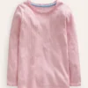Ribbed Long Sleeve T-shirt French Pink