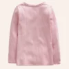 Ribbed Long Sleeve T-shirt French Pink