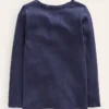 Ribbed Long Sleeve T-shirt Starboard Blue