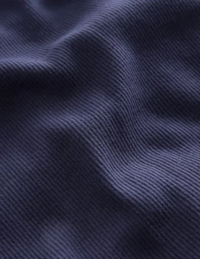 Ribbed Long Sleeve T-shirt Starboard Blue