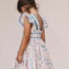 Ric Rac Trim Flutter Dress Chalk Pink Daisy