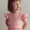 Ric Rac Trim Flutter Dress Red Stripe Ric Rac Trim Flutter Dress Red Stripe