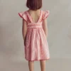 Ric Rac Trim Flutter Dress Red Stripe Ric Rac Trim Flutter Dress Red Stripe