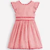 Ric Rac Trim Flutter Dress Red Stripe Ric Rac Trim Flutter Dress Red Stripe