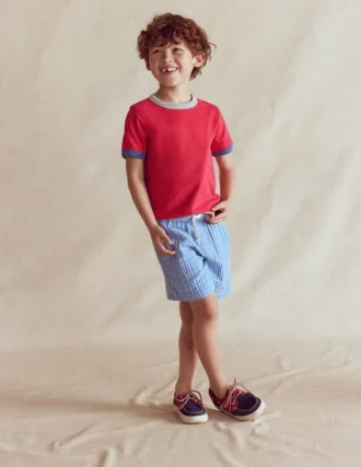 Ringer T-shirt Cherry Tomato Red