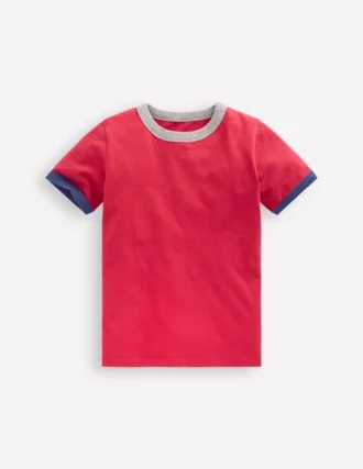 Ringer T-shirt Cherry Tomato Red