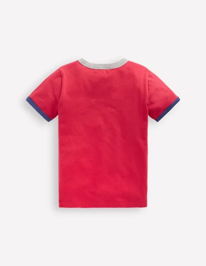 Ringer T-shirt Cherry Tomato Red