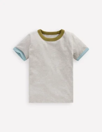 Ringer T-shirt Grey Marl