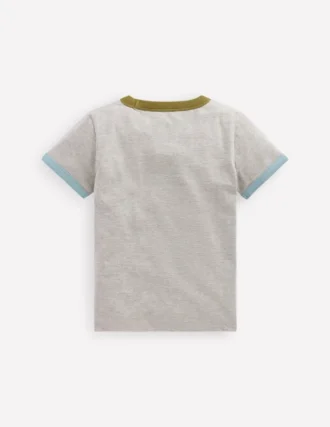 Ringer T-shirt Grey Marl