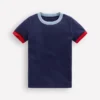 Ringer T-shirt navy