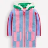 Romie Towelling Zip Throw-On Multi Hotchpotch Stripe Romie Towelling Zip Throw-On Multi Hotchpotch Stripe