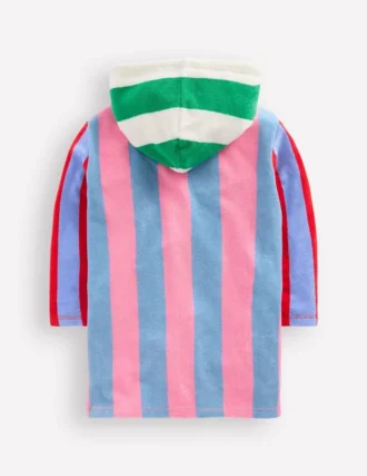 Romie Towelling Zip Throw-On Multi Hotchpotch Stripe