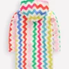 Romie Towelling Zip Throw-On Multi Rainbow Wave Romie Towelling Zip Throw-On Multi Rainbow Wave