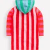 Romie Towelling Zip Throw-On Multi Stripe