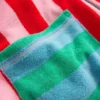 Romie Towelling Zip Throw-On Multi Stripe