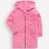 Romie Towelling Zip Throw-On Sorbet Pink Stripe Romie Towelling Zip Throw-On Sorbet Pink Stripe