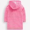 Romie Towelling Zip Throw-On Sorbet Pink Stripe Romie Towelling Zip Throw-On Sorbet Pink Stripe