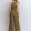 Rosa Double Cloth Jumpsuit Olive Rosa Double Cloth Jumpsuit Olive
