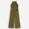 Rosa Double Cloth Jumpsuit Olive Rosa Double Cloth Jumpsuit Olive