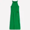 Rosa Halter Linen Midi Dress Amazon Green Rosa Halter Linen Midi Dress Amazon Green