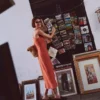 Rosa Halter Linen Midi Dress Burnt Orange Rosa Halter Linen Midi Dress Burnt Orange