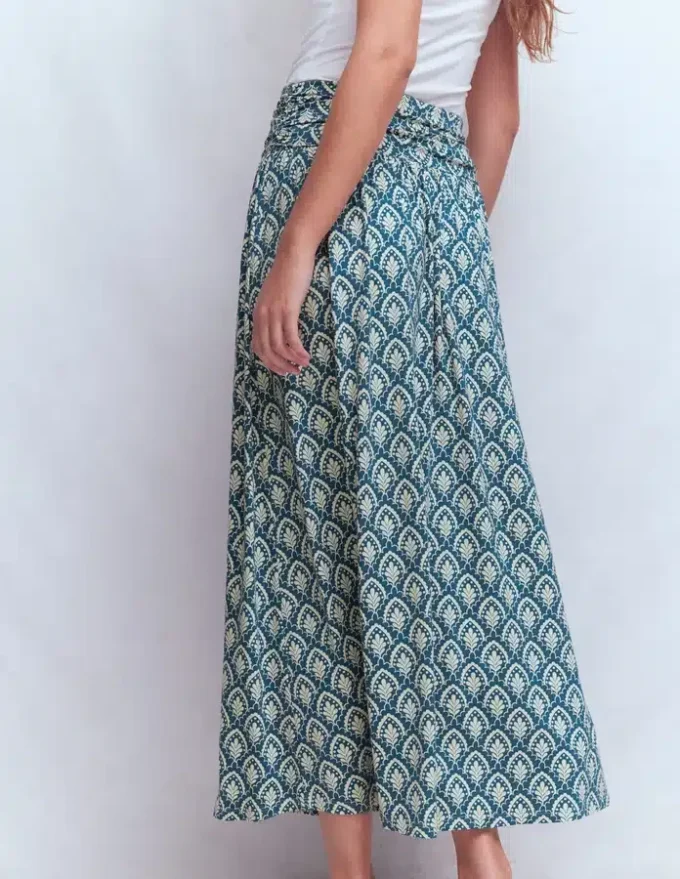 Rosaline Jersey Skirt Blue, Petal Terrace Rosaline Jersey Skirt Blue, Petal Terrace