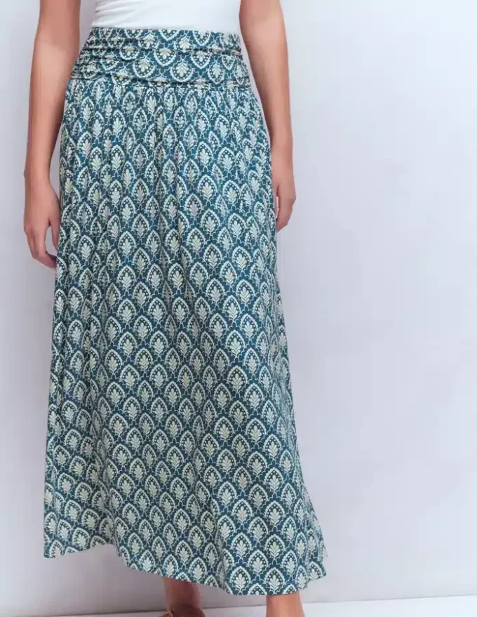 Rosaline Jersey Skirt Blue, Petal Terrace Rosaline Jersey Skirt Blue, Petal Terrace