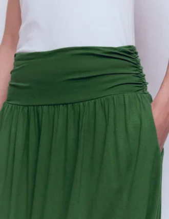 Rosaline Jersey Skirt Hunter Green