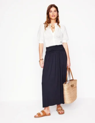 Rosaline Jersey Skirt Navy Rosaline Jersey Skirt Navy