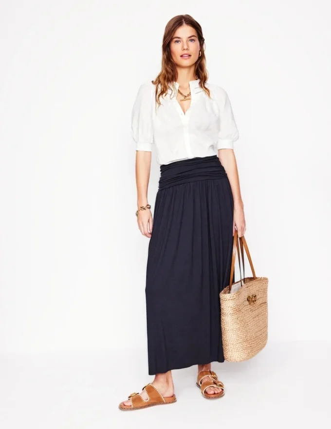 Rosaline Jersey Skirt Navy Rosaline Jersey Skirt Navy
