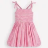 Ruched Bodice Bubble Dress Formica Pink Stripe Ruched Bodice Bubble Dress Formica Pink Stripe