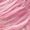 Ruched Bodice Bubble Dress Formica Pink Stripe Ruched Bodice Bubble Dress Formica Pink Stripe