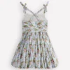 Ruched Bodice Bubble Dress Vintage Floral Ruched Bodice Bubble Dress Vintage Floral