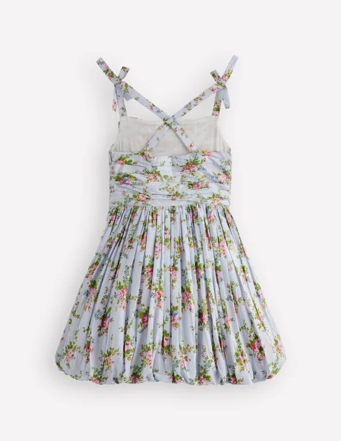 Ruched Bodice Bubble Dress Vintage Floral Ruched Bodice Bubble Dress Vintage Floral