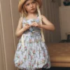Ruched Bodice Bubble Dress Vintage Floral Ruched Bodice Bubble Dress Vintage Floral