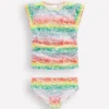 Ruched Tankini Set Rainbow Ombre Flowerbed Ruched Tankini Set Rainbow Ombre Flowerbed