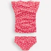 Ruched Tankini Set Rockabilly Red Collage Hearts Ruched Tankini Set Rockabilly Red Collage Hearts