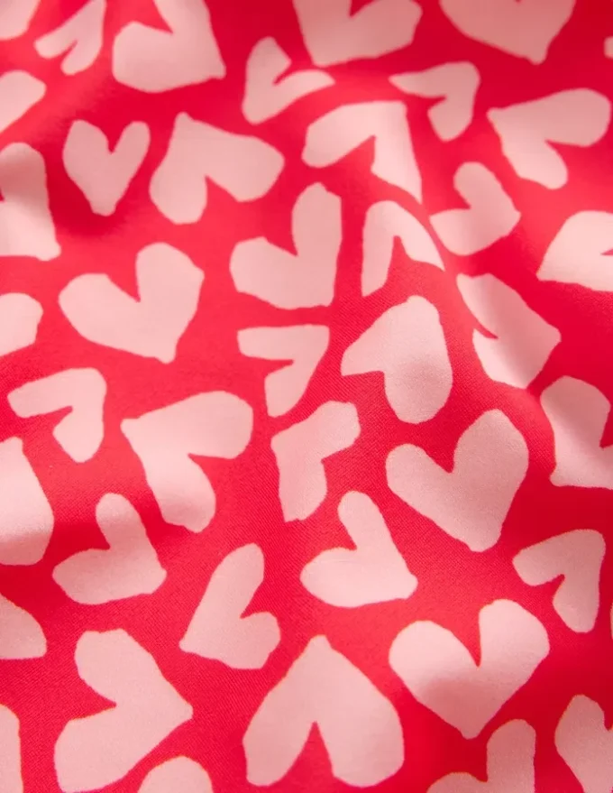 Ruched Tankini Set Rockabilly Red Collage Hearts Ruched Tankini Set Rockabilly Red Collage Hearts