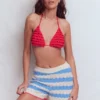 Ruffle Bikini Top Fiery Coral Ruffle Bikini Top Fiery Coral