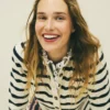Ruffle Collar Mariner Ivory and Navy Stripe Ruffle Collar Mariner Ivory and Navy Stripe