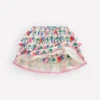 Ruffle Jersey Skort Multi Elephant Woodblock Ruffle Jersey Skort Multi Elephant Woodblock